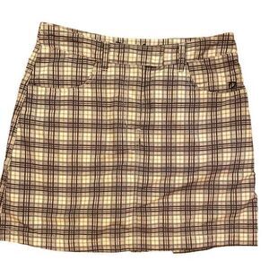 Daily Sport Golf Skort - 4 gray /black white , polyester spandex